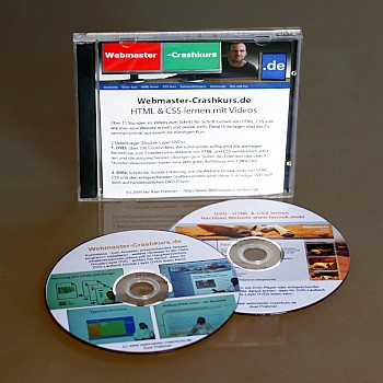 Webmaster Tutorial als Videos auf DVD