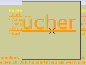 Auswahl der zu analysierenden Farbe