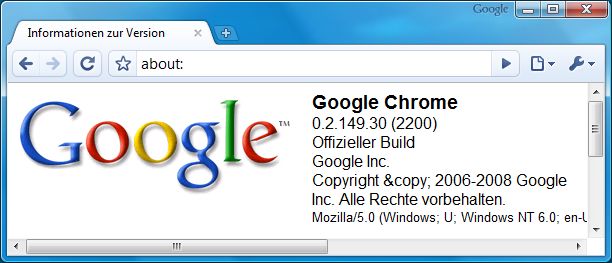 Google Chrome about:
