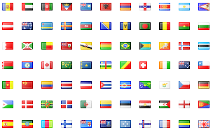 Icons mit 247 Flaggen